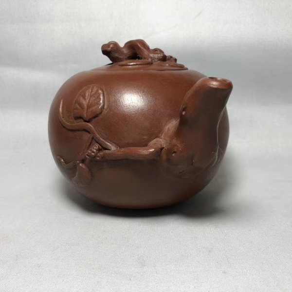 名家陈明远制原矿紫砂壶尺寸1910.