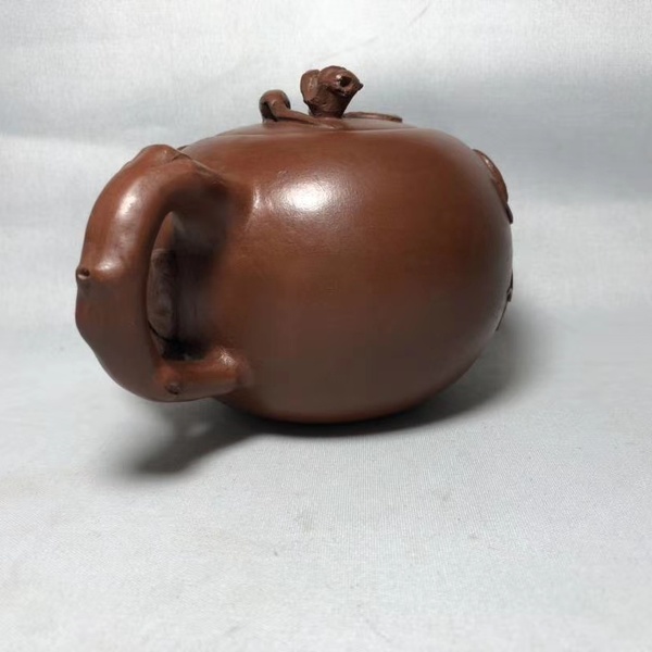 名家陈明远制原矿紫砂壶尺寸1910.