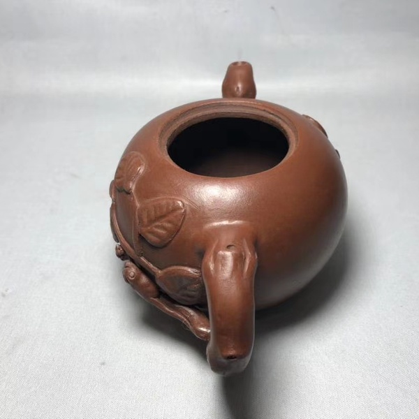 名家陈明远制原矿紫砂壶尺寸1910.