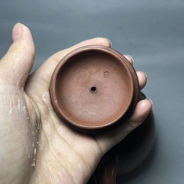 名家陈明远制原矿紫砂壶尺寸1910.