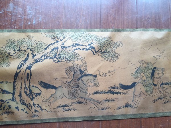 品名长卷画五虎上将图尺寸437厘