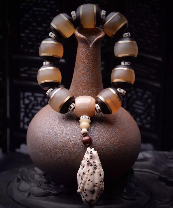 纯天然西藏藏传老羚羊角手链羚羊角减寒真假_图片_价