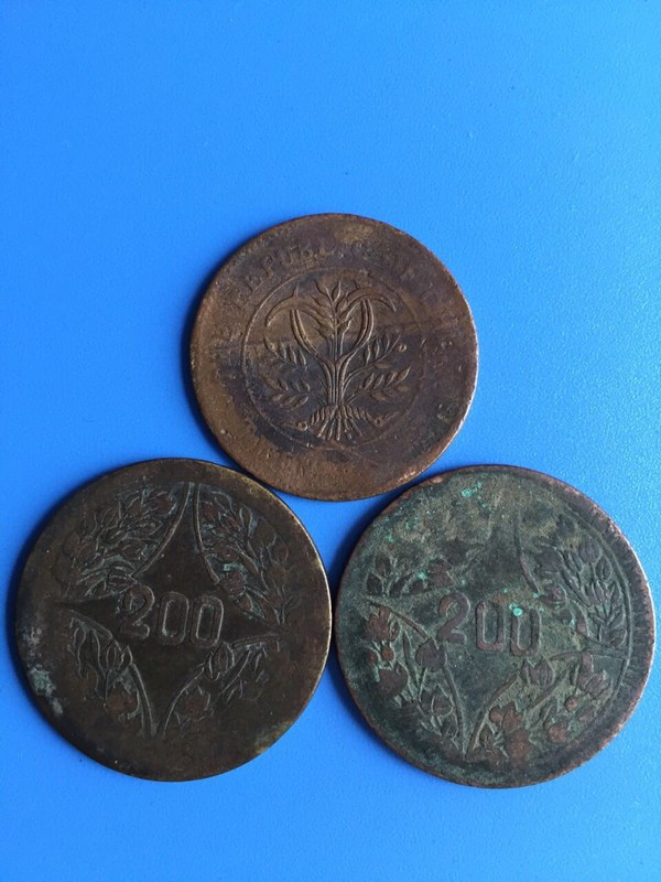 民国铜钱三枚合拍品相如图真品实拍