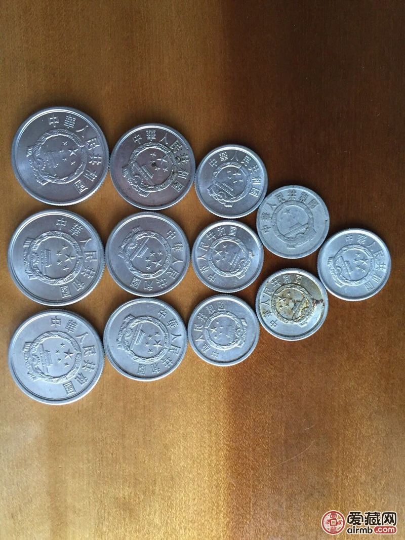 老硬币十二枚合拍.品相如图,如