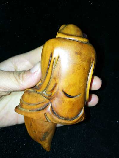 【名称】乐清黄杨木老包浆达摩【描述】质朴无华乐