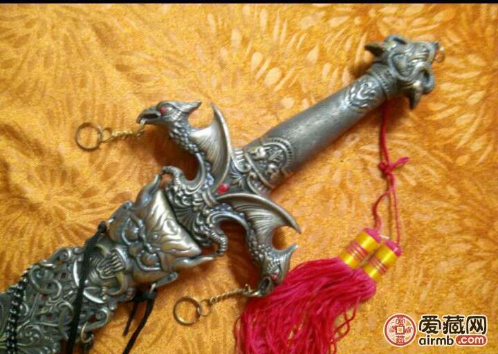 精品特惠痛心出手一把做工精美的鱼骨剑 长-价格300元-爱藏拍卖-爱藏