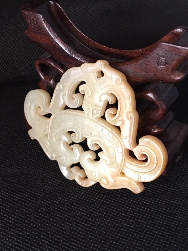 战汉和田黄玉龙凤佩长7厘米好55厘米