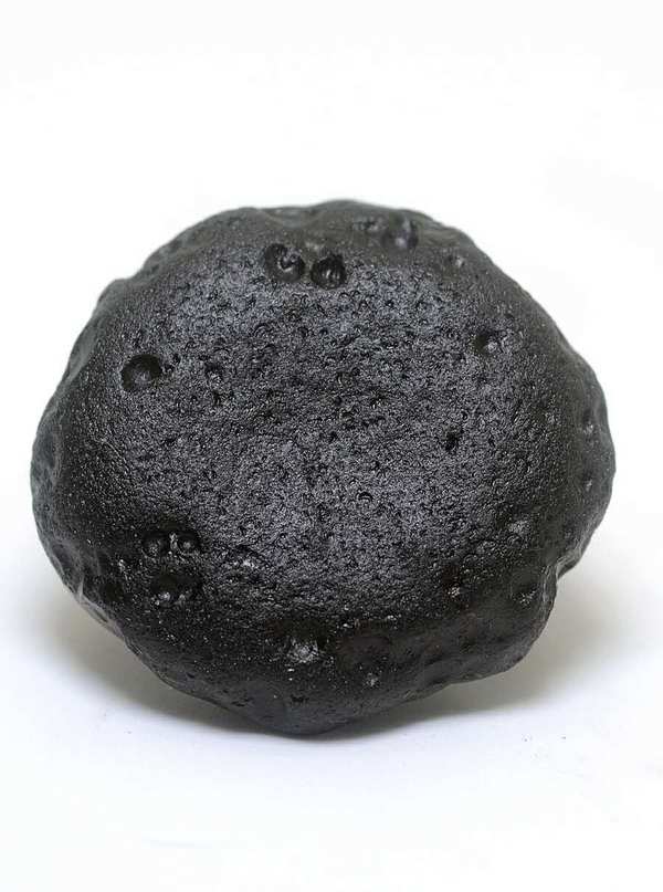 超细微孔光透精品玻璃陨石31g货号120