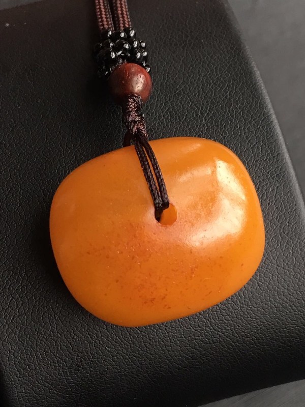 纯天然原矿古董老蜜蜡吊坠老饼平安扣年代大年份