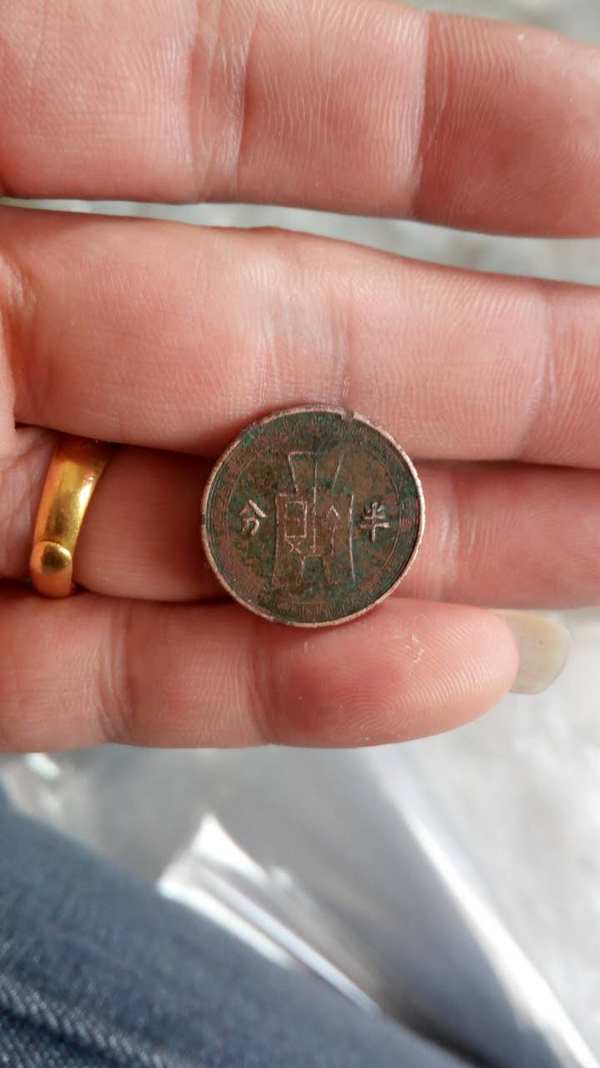 民国二十五年半分背党徽稀少品种品相如图