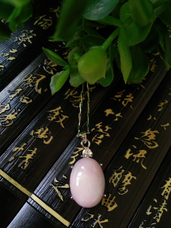 商品编号015马来玉桃花玉坠子项链挂件真假_图片_价格_评级-其他-爱藏