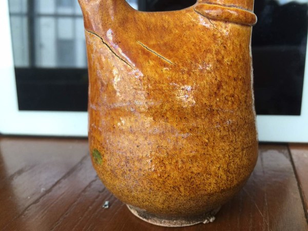 古瓷老瓷辽三彩辽黄鸡冠壶真假_图片_价格_评级-陶瓷紫砂-爱藏网