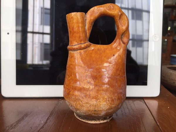 古瓷老瓷辽三彩辽黄鸡冠壶真假_图片_价格_评级-陶瓷紫砂-爱藏网