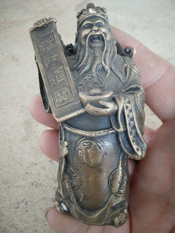 漏民国招财进宝铜财神祝大家财源广进呵呵呵