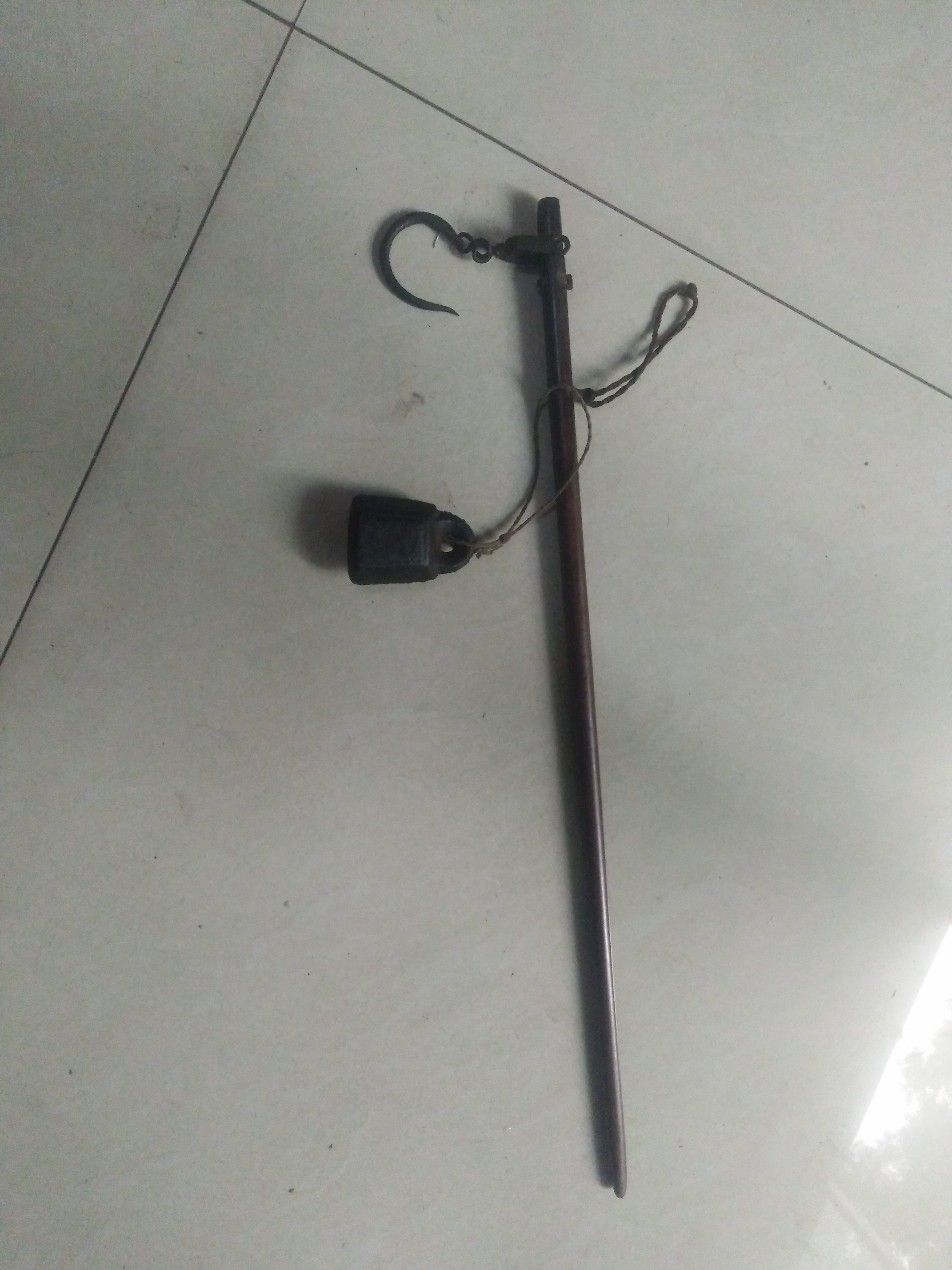 清代老称一套!杆子包浆好,秤砣