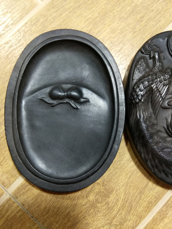 正宗山西澄泥砚带盖澄泥砚是我国的四大名砚之一距