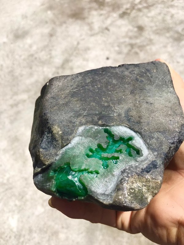 k100515公斤老帕敢开窗正阳绿色料色