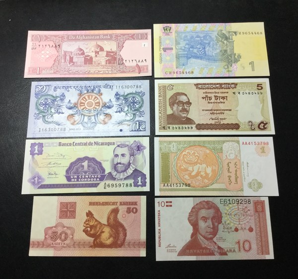 52张26个国家,全新刀拆品,品如图鸽真假_图片_价格_评级-外国钱币-爱