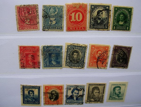 智利早期.1877年1969年.纪特真假_图片_价格_评级-邮票-爱藏网