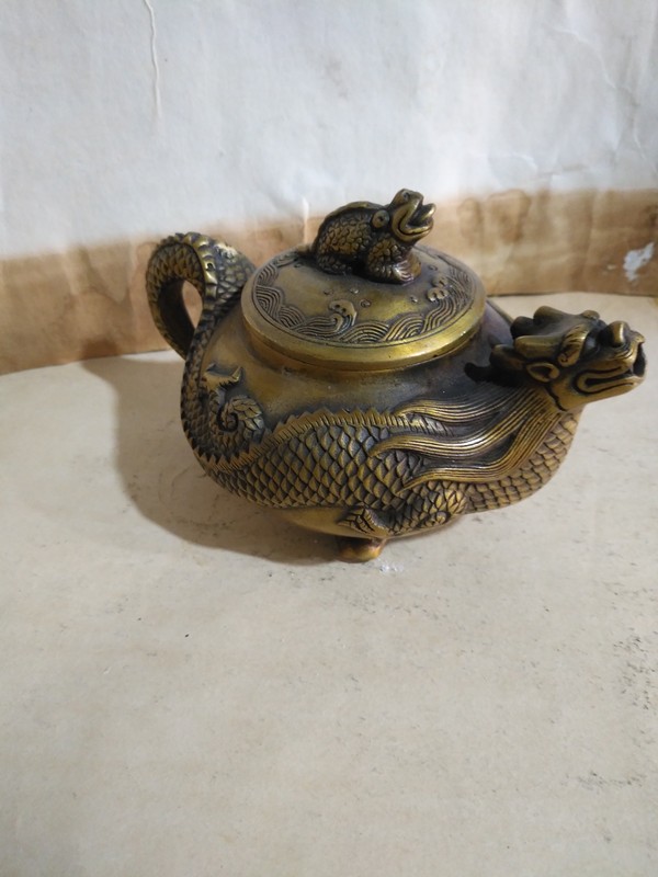 龙壶纯铜龙嘴出水美观大方