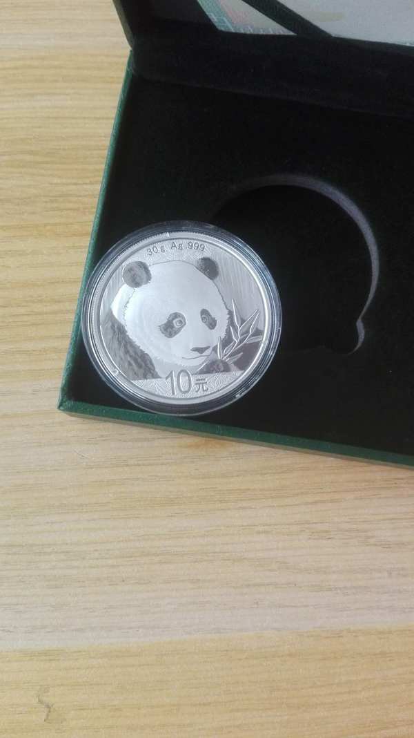 2018年熊猫普制银币30克,假一罚十,真假_图片_价格_评级-金银币-爱藏