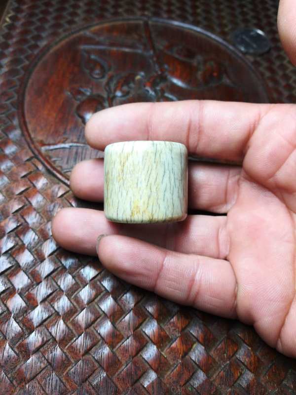 0元起拍,民间老货,骨头扳指,清中早期,真假_图片_价格_评级-文玩杂项