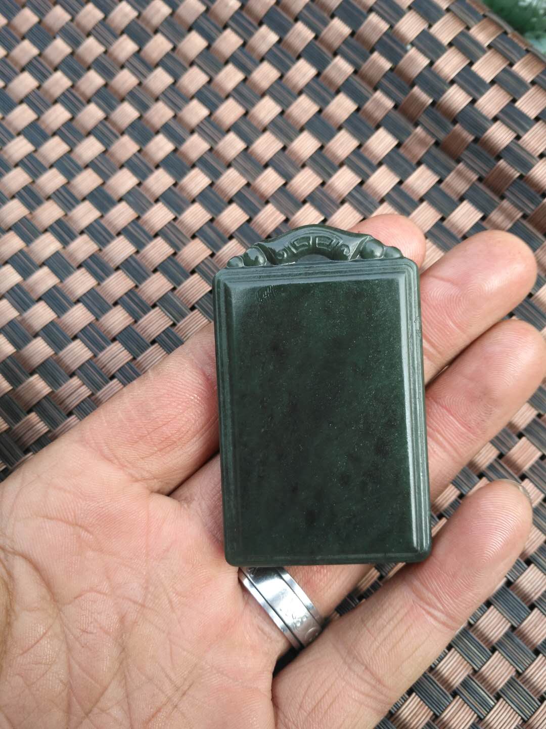 和田玉～青玉～平安无事牌!