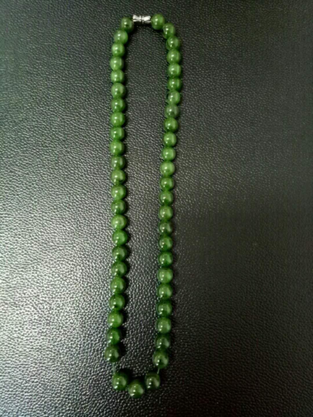 和田碧玉项链一条,实物拍照,永