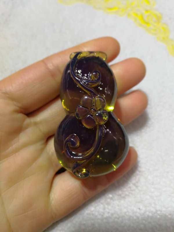 二代波罗的海蓝珀葫芦吊坠送精美礼盒挂绳