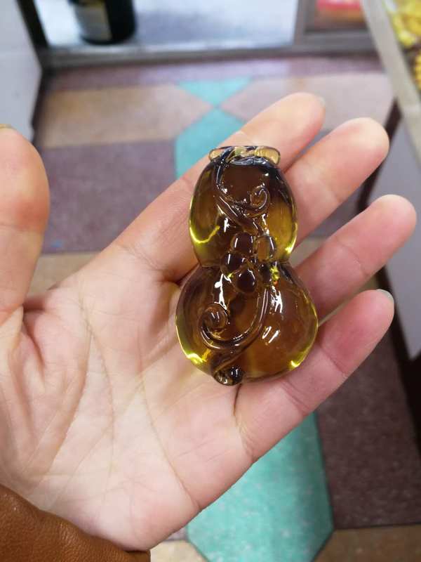 二代波罗的海蓝珀葫芦吊坠送精美礼盒挂绳