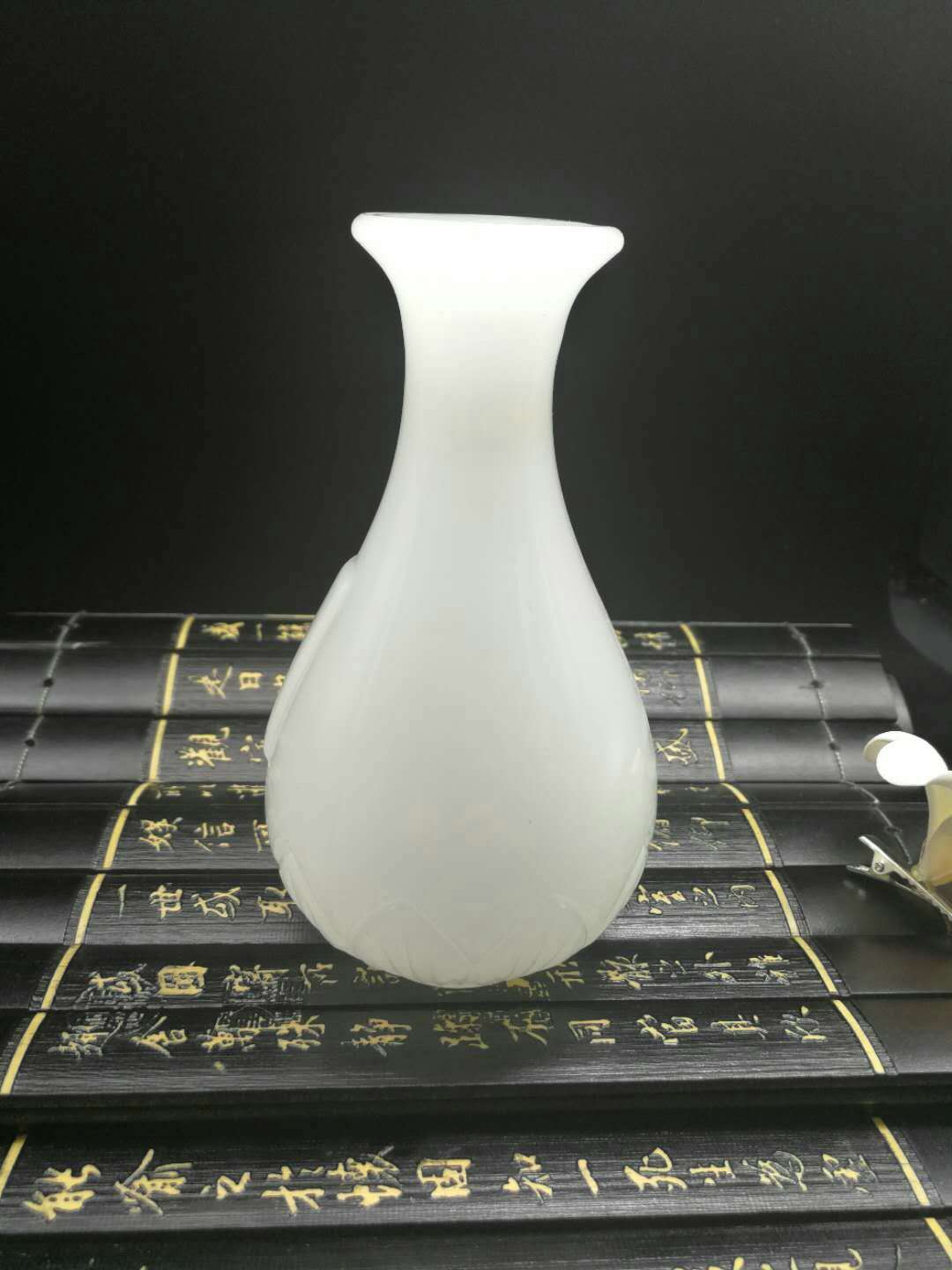 阿富汗白玉花瓶摆件客厅插花简约