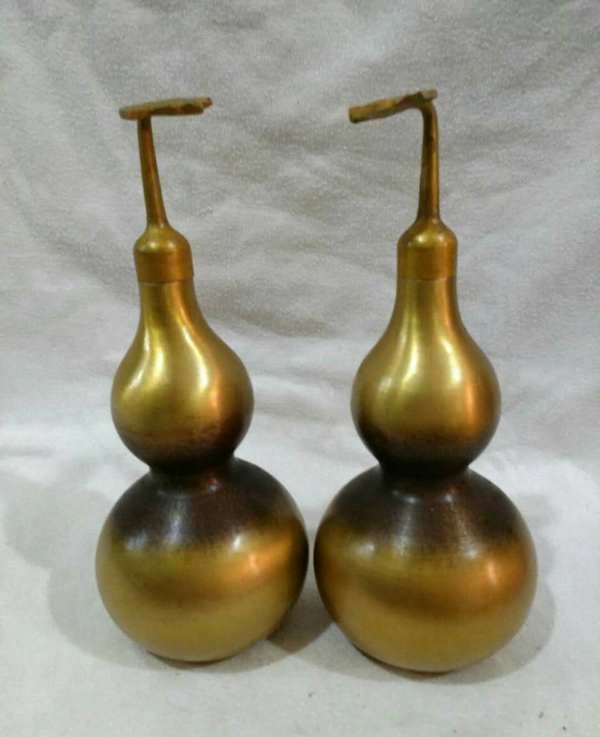 太极八卦铜质葫芦一对客厅办公摆件摆放或馈赠亲友