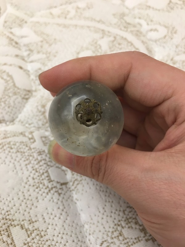 传世清代五品顶戴琉璃仿水晶包真包老放心购买