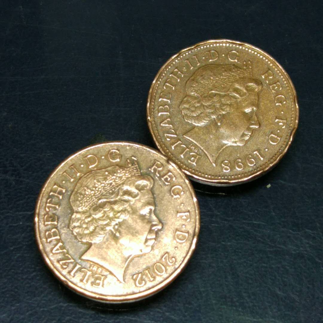 1998年2英镑硬币图片图片