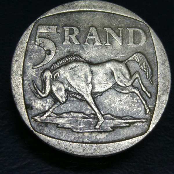 0元起拍南非稀少2000年曼德拉五元纪念币一枚