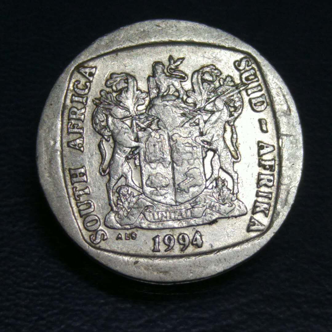 南非5元硬币图片