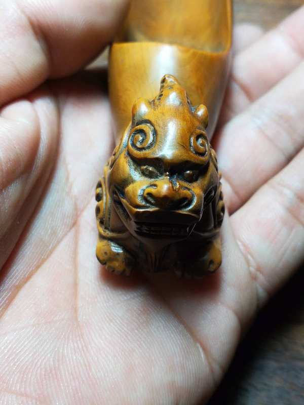 0元起拍民间老货民国时期左右黄杨木茶铲做工精