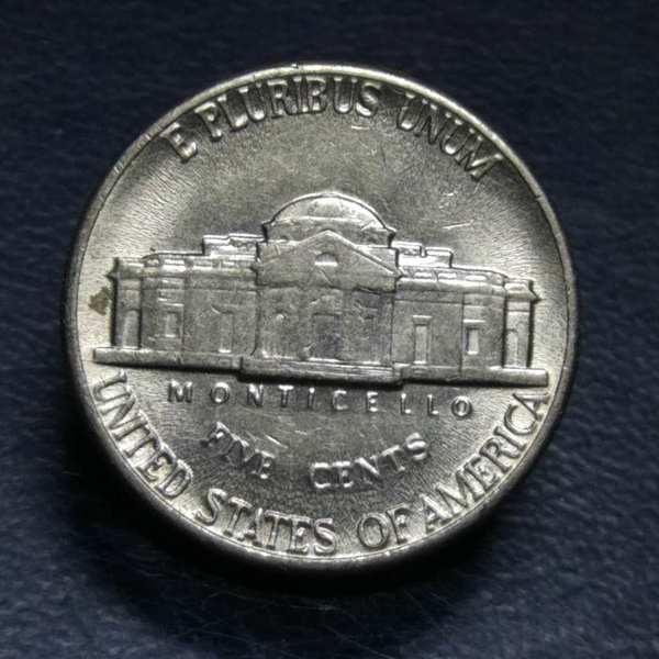 稀少早期1964年美国五美分好品一枚保真假一赔