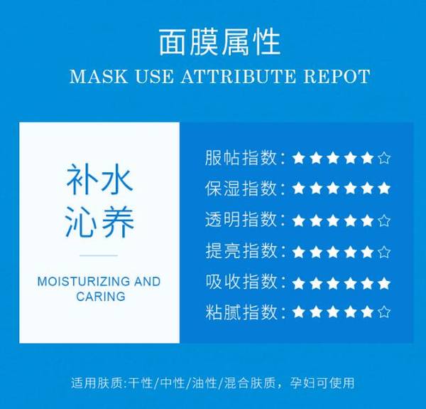 wis海洋活力补水面膜海藻保湿玻尿酸提亮肤色正品