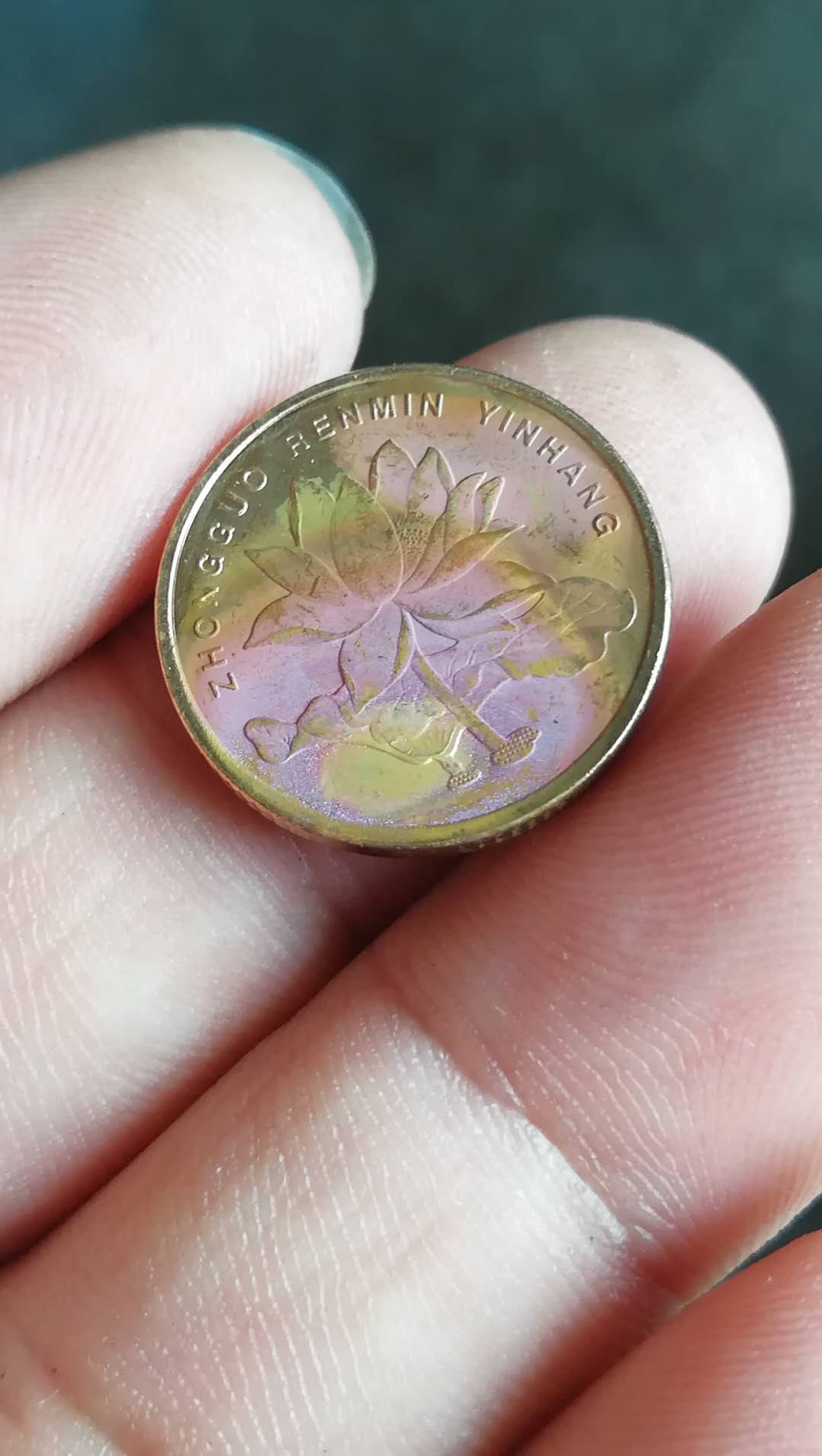 1995年牡丹一元硬币1