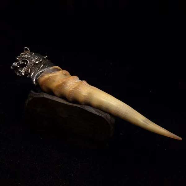 乡下收到的羚羊角保存完整宝贝尺寸长真假_图片_价格