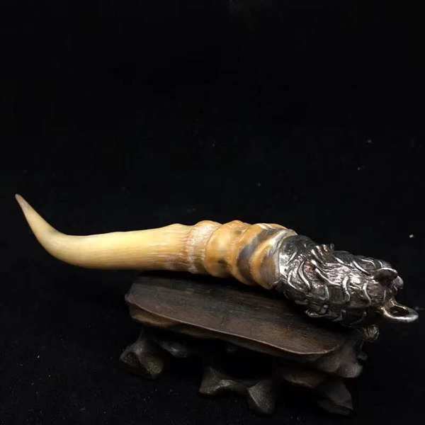 乡下收到的羚羊角保存完整宝贝尺寸长真假_图片_价格_评级-工艺作品