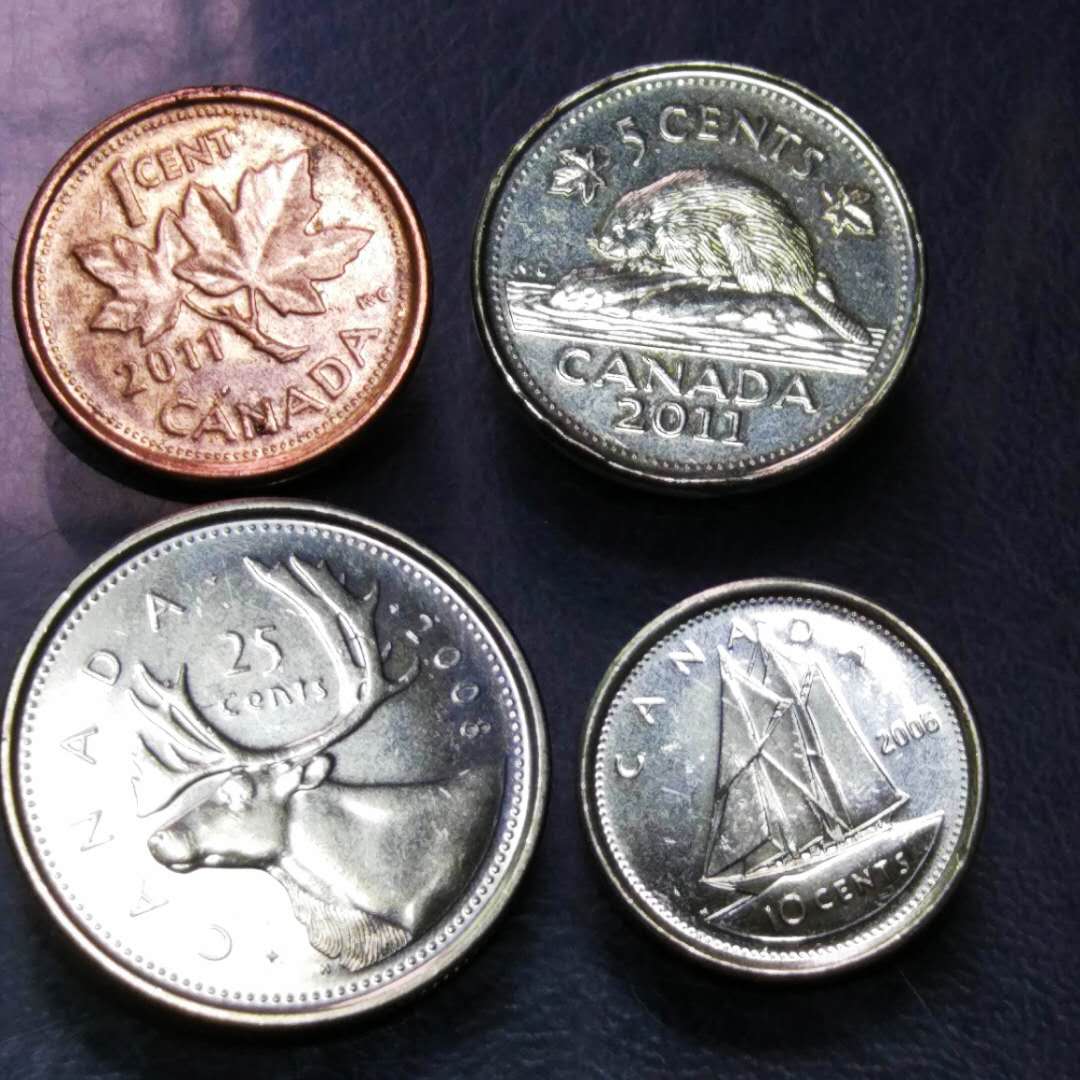 加币硬币图片