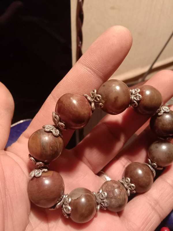 老帝皇石手串包浆浑厚断代清明存手工制作喜欢