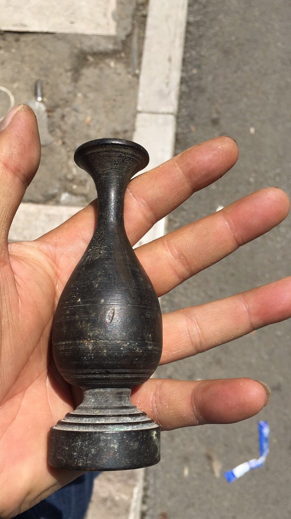 明代烛台一只保真包老