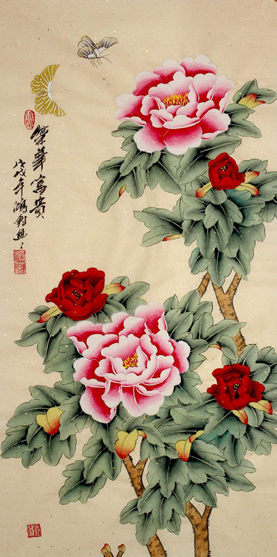 q2667荣华富贵精品工笔10050厘米