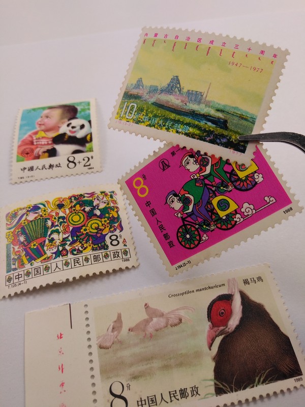 包邮【邮票】jt散票,共5张.【注意有黄,有瑕疵