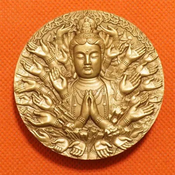 沈阳造币有限公司-2014年-千手观音60mm大铜章