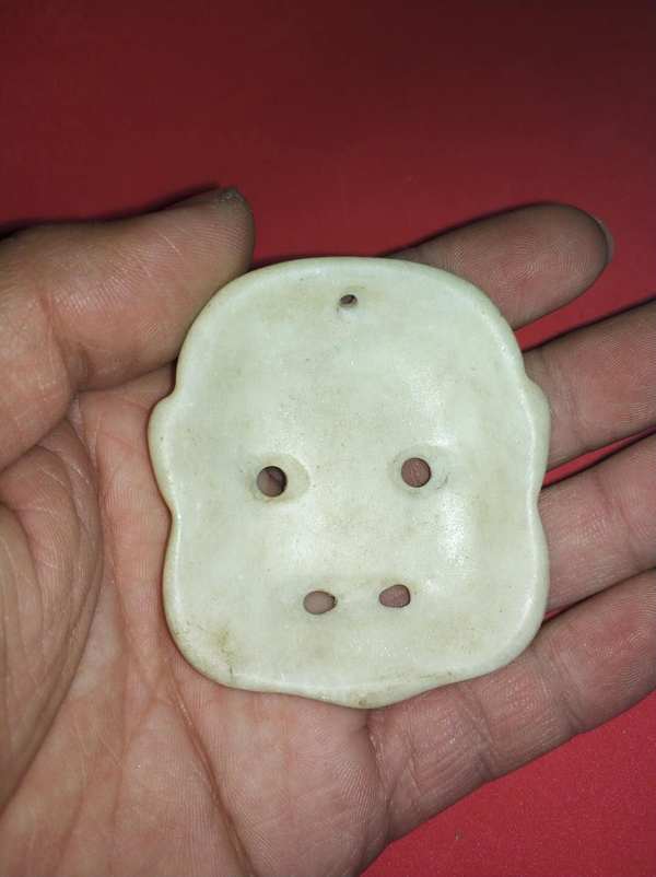 鸡骨白骷颅头早期收来精品鸡骨白玉鬼真假_图片_价格_评级-和田玉-爱