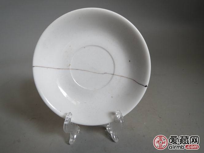民国白釉小盘子包老低出